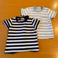 【2枚セット】ボーダーTシャツ 80のサムネイル