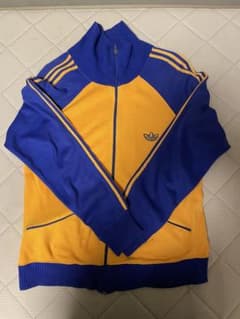 adidas トラックジャケット ジャージ トレフォイル LANCERS 青 黄のサムネイル