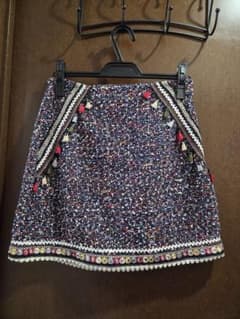 ZARA カラフルツイードミニスカート Mのサムネイル