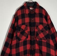 Sears アクリル フランネルシャツ バッファローチェック