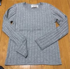 nano・universe クルーネックグレー ニット美品のサムネイル