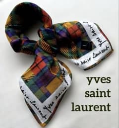 Yves Saint Laurent ハンカチ チェック柄のサムネイル
