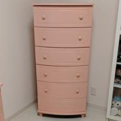 cno(*•̀ᴗ•́*)様専用【姫チェスト①】　姫家具　チェスト　タンス　ピンクのサムネイル