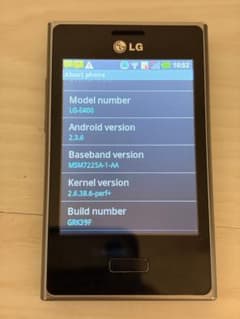 LG-E400 スマートフォン 本体 Junkのサムネイル