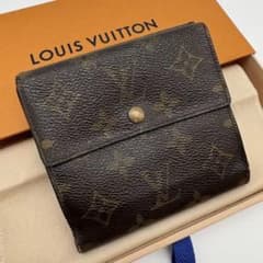 LOUIS VUITTON Monogram Port and Monnaie Cardi Double Snap Wallet