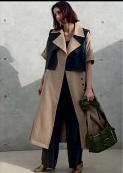 TRENCH MULTI WAY LONG VEST M ベージュのサムネイル