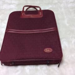 装道　　和装用バッグ エンジ色 　縦型タイプ