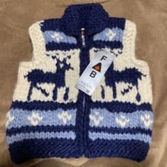 カウチンベスト ニットベスト　キッズベストのサムネイル