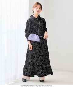 [田中亜希子さんコラボ ワンピース　リボンレイヤードニットベストのサムネイル