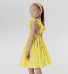 JACADI♡レモン柄　フリルワンピース　5Aのサムネイル