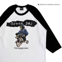 グリーンデイ　七分丈ラグランシャツ　サイズL ヴィンテージ GREEN DAY グリーンデイ XLサイズ 7分丈 ラグラン Tシャツ - メルカリ