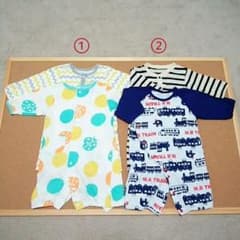 ベビー肌着　50～60サイズ　長袖ロンパース　4枚セット　詰め合わせのサムネイル