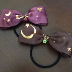 リボン ヘアゴム ハンドメイドのサムネイル