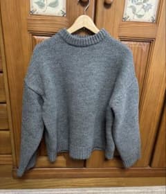AURALEE SUPER MILLED KNIT BIG PO/グレー/4 - メルカリ