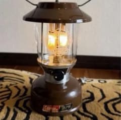 コールマン　275 稼働品　viblant新品オリジナルグローブです！ コールマン 275 ビンテージガソリンランタン 稼働品 新品グローブ