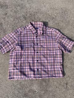 Golden Bear 半袖チェックシャツ ピンク Lのサムネイル
