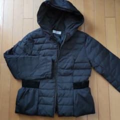 ギャラリービスコンティ　ダウンジャケット　フード付き　黒　Lサイズ　美品のサムネイル