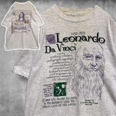 CEJT アートTシャツUSA製90sレオナルドダヴィンチ ルネサンス モナリザ