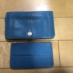 ★本物★早い者勝ち★格安★エルメス　ドゴン★水色★ドゴン★財布★のサムネイル