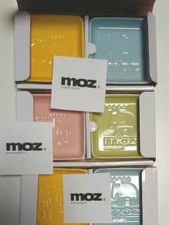 新品 MOZ 小皿 6枚セット ピンク 緑入り！のサムネイル