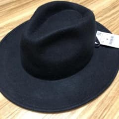 ハット 帽子 黒　ZARA ザラ　未使用のサムネイル