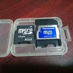 MicroSD→MiniSDとMiniSD→SD 変換するアダプタ【ジャンク】のサムネイル