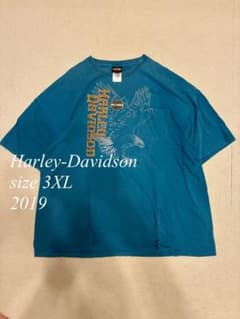 HarleyDavidson 2019 3XL ターコイズブルー 古着 ボックス HarleyDavidson 2019 ターコイズブルー 古着 ボックス - メルカリ