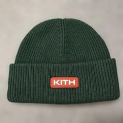 【新品未使用タグ付き】KITH ニット帽 ビーニー ダークグリーンのサムネイル