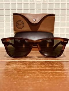 稀少B&L 70'sWayfarer #芯無し #横向き砂打ち #アンダーバー