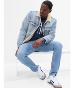 GAP DENIM ボア デニムジャケット Lサイズのサムネイル