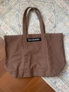 マリメッコmarimekko トートバッグ　ブラウンのサムネイル