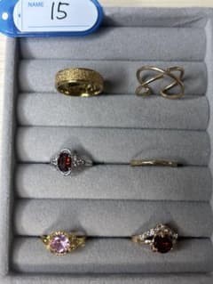 断捨離 遺品整理 指輪 リングまとめ売り 6点セット アクセサリーのサムネイル