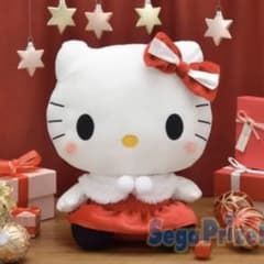 ハローキティ　メガジャンボ　レトロドレスぬいぐるみのサムネイル