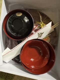 【歯固め石付き】お食い初め 食器セット 漆器 鯛柄 祝い膳のサムネイル