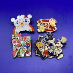 Disney ピンバッジ 4種セット まとめ - メルカリ