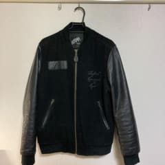 ごっつん様専用レフラー　LEFLAH スタジャン　レザージャケット ブルゾンのサムネイル