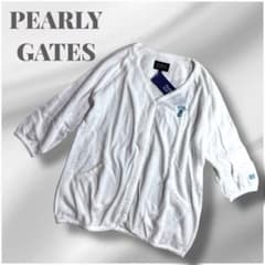 タグ付未使用品 PEARLY GATES Vネック コットンカーディガン - メルカリ