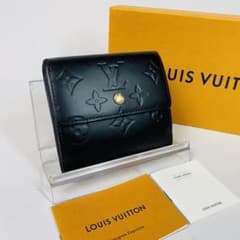 【大特価】ルイヴィトン　ヴェルニ  折り財布　コインケース　ブラック　5c2のサムネイル