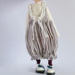 ブライスアウトフィット フリルのつりパンツ ソックスセット グレープ