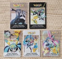 ポケモン 初音ミク ポケミク ららぽーと 特典 クリアカード 全5種のサムネイル