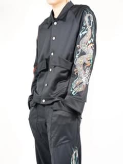 新品 Sulvam SHINY JERSEY EMBROIDERY ジャケット - メルカリ