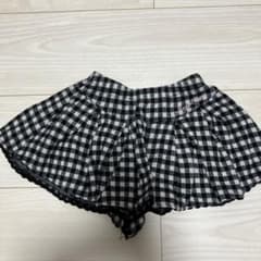 メゾピアノ チェック柄ショートパンツ 90サイズのサムネイル