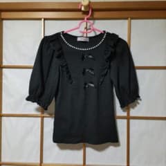 Ank Rouge 半袖カットソー 黒のサムネイル