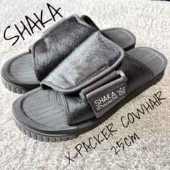 ◎未使用級◎ SHAKA X-PACKER COWHAIR ブラック サンダルのサムネイル