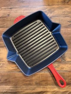 STAUB ストウブ アメリカン スクエア グリル 26cm グリルパン Amazon｜Staub アメリカンスクエアグリルパン 26cm チェリー.鋳鉄素材