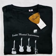 未使用！　フェンダー　Fender ユニクロ　Lサイズ　Tシャツ 黒のサムネイル