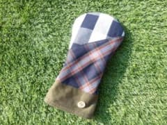 【ハンドメイド】ゴルフ ヘッドカバー ドライバー チェック柄のサムネイル