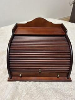 木製ロールトップ　レターボックス　アンティーク　ヴィンテージ　レトロ家具 木製ロールトップ レターボックス アンティーク ヴィンテージ レトロ