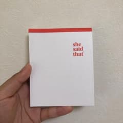 She said that (シーセッドザット)メモ帳のサムネイル
