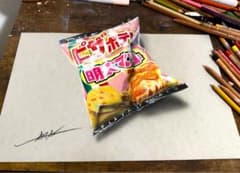 色鉛筆画 ピザポテト(原画) m69998005606_1.jpg?1748947837